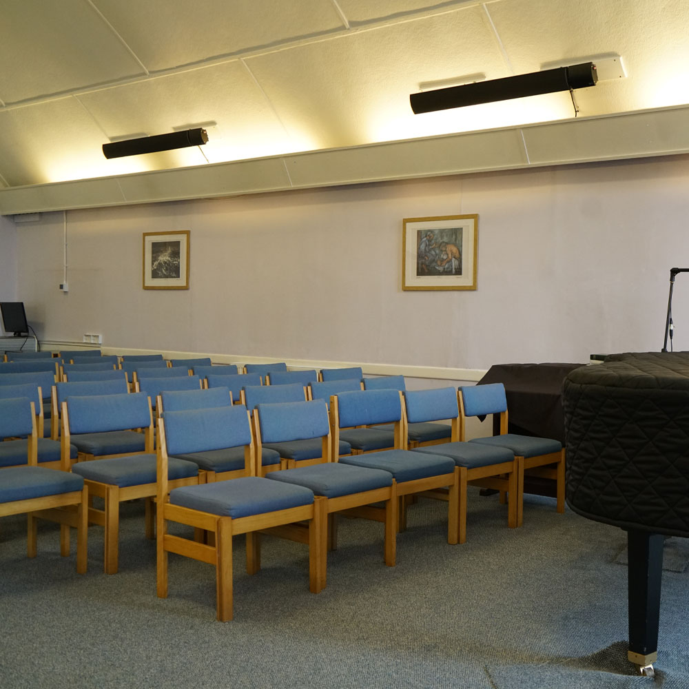 Installation of infrared heating inside of commercial property by APP Electrical.