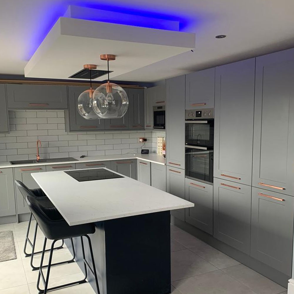 Interior lighting installation and upgrades installed by APP Electrical.
